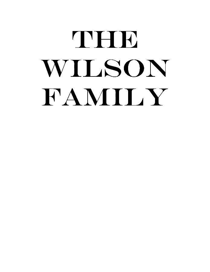 THE WILSON FAMILY